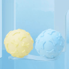 Dog toys bite-resistant pet teething teeth cleaning supplies self-help boredom dog round ball interactive bone ball - Yellow