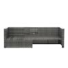 Patio Furniture, Outdoor Furniture, Seasonal PE Wicker Furniture,5 Set Wicker Furniture With Plywood Coffee Table,with lift TOP Coffee Table,with Loun