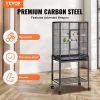 VEVOR 54 inch Standing Large Bird Cage, Carbon Steel Flight Bird Cage for Parakeets, Cockatiels, Parrots, Macaw with Rolling Stand and Tray - Defalut