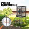 VEVOR 54 inch Standing Large Bird Cage, Carbon Steel Flight Bird Cage for Parakeets, Cockatiels, Parrots, Macaw with Rolling Stand and Tray - Defalut