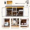 Wooden Cat House, cat villa, cat cages indoor, TV stand with cat house - as Pic