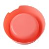 1Pc High Quality Solid Color Pet Bowls Candy-Colored Lightweight Plastic Single Bowl Small Dog Cat Pet Bowl Pet Feeding Supplies - brown - M