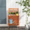 Foldable outdoor garden potted plant platform - as picture