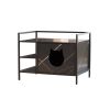 Cat Litter Box Furniture Hidden Litterbox Enclosures - Antique Black